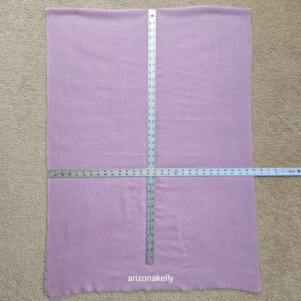 Lavender Cashmere Scarf Lightweight Diamond Weave